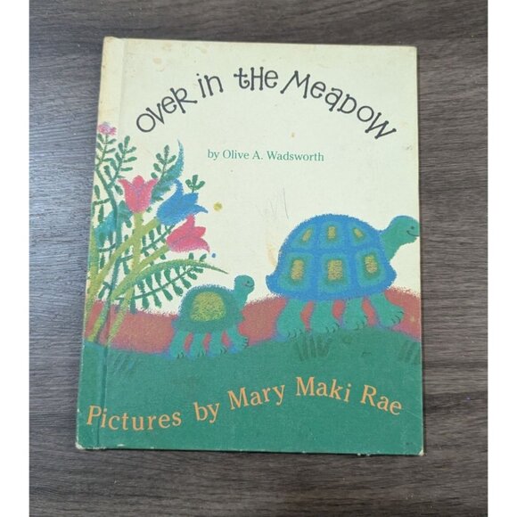 Over In The Meadow By Olive A Wadsworth Weekly Reader Edition Hardcover book1985 - Picture 1 of 5